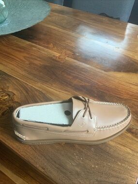 Sperry Men's Leather Boat Shoe in Light Brown